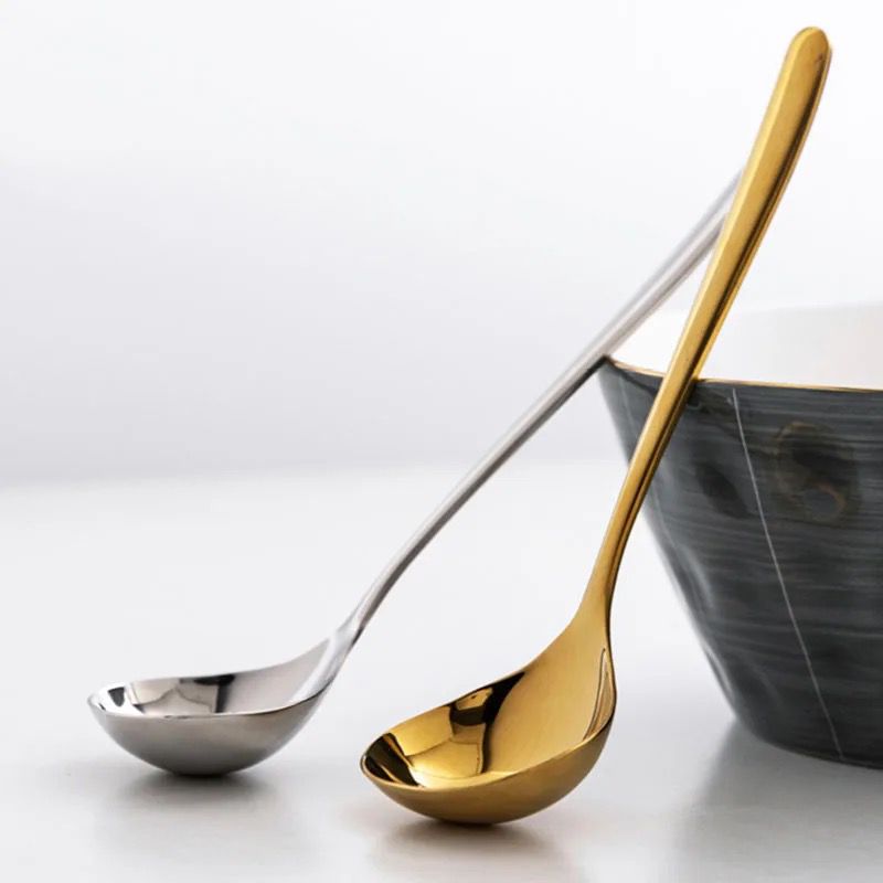 Ladle Serving Spoon | 8 inch | Gold | Silver | Stainless Steel
