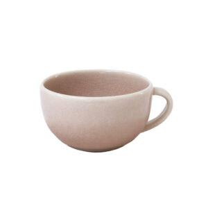 Rustic Crackle-Glaze Stoneware Tea Cup