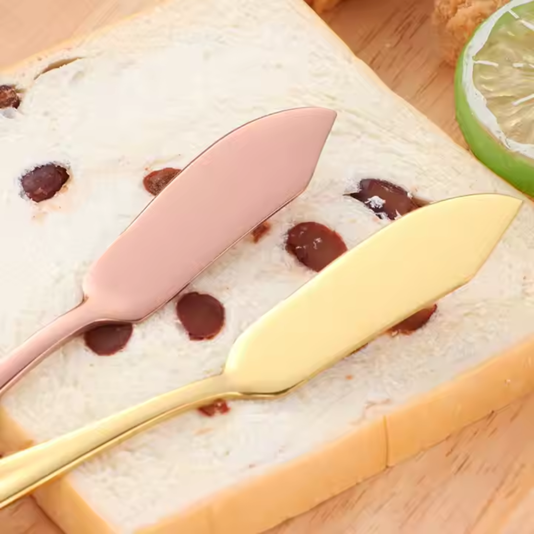 Butter Knife & Spreader - Small - Gold & Silver - Image 7