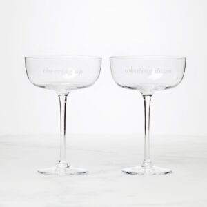 Chic Coupe Glasses, Set of 2