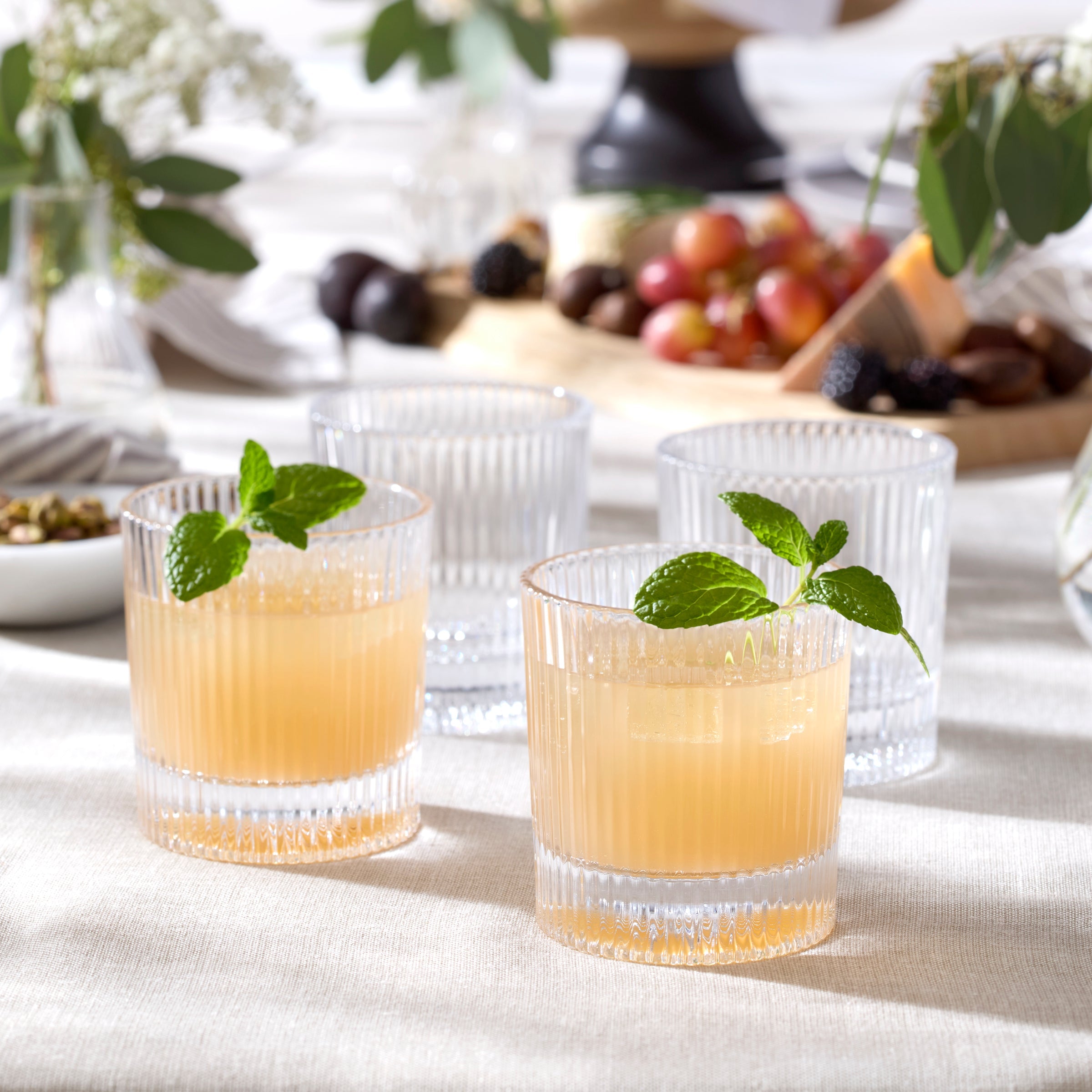 Cut Glass Double Old Fashioned Glasses, Set of 4 - Image 3