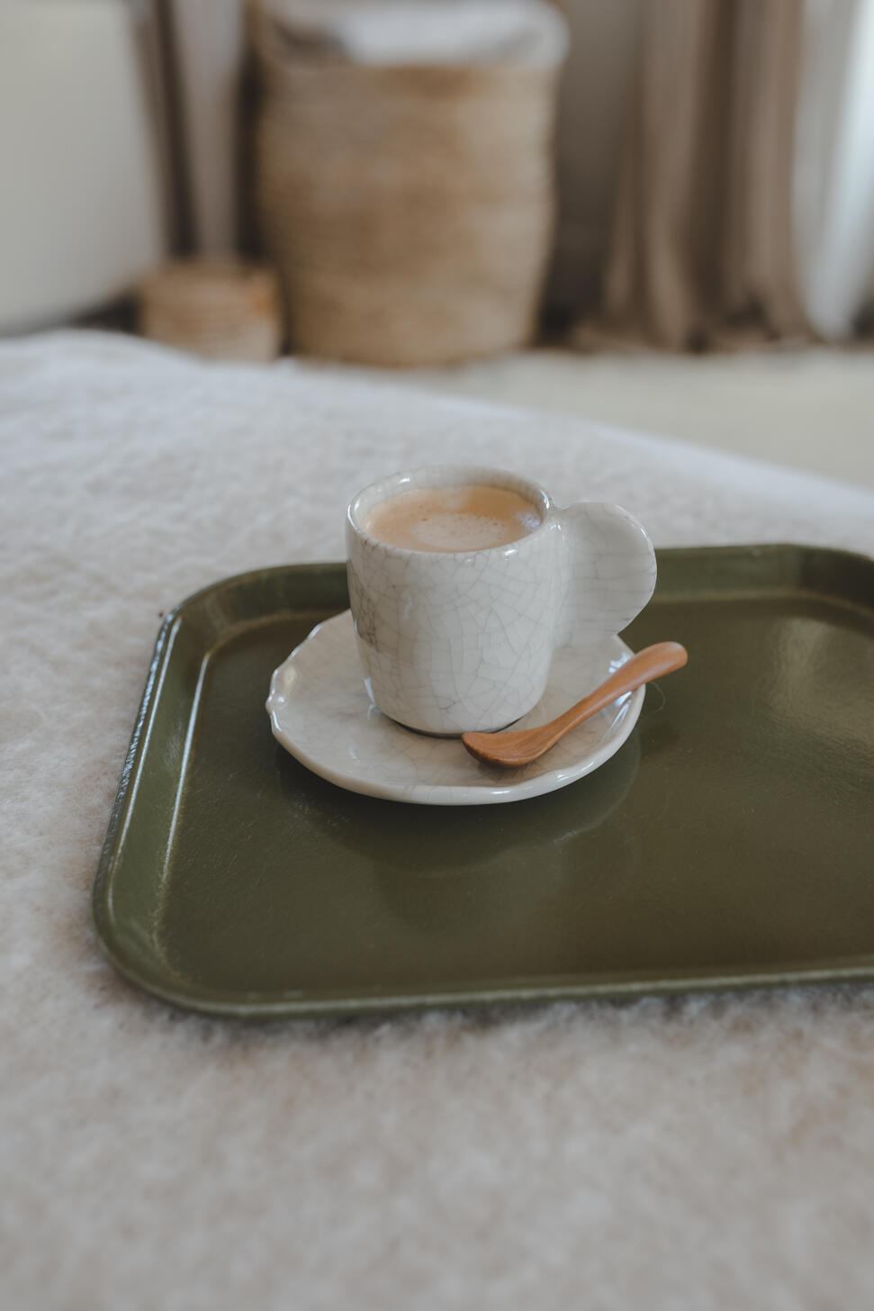 Quartz White Everyday Ceramic Tea Saucer