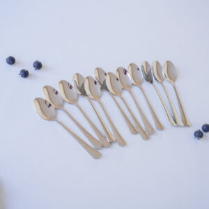 Dinner Spoons – Set of 6 / 12 | Silver & Gold | 304 Stainless Steel