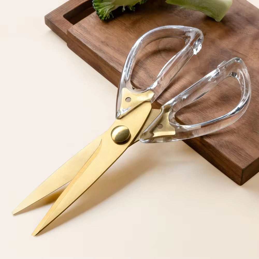 Gold Scissors with Acrylic Handle | Luxury Stainless Steel - Image 5