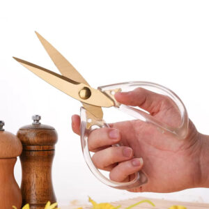 Gold Scissors with Acrylic Handle | Luxury Stainless Steel