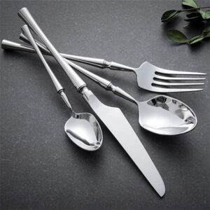 24-piece Luxury Cutlery Set | Fine-Dine Stainless Steel | Gold | Silver