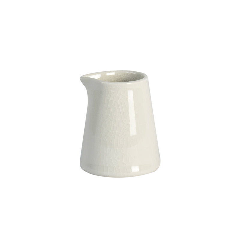 Curved Glazed Ceramic Tea Serving Creamer