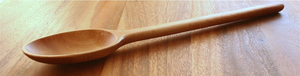 Heavy duty hand made wooden spoon for mixing - Image 8
