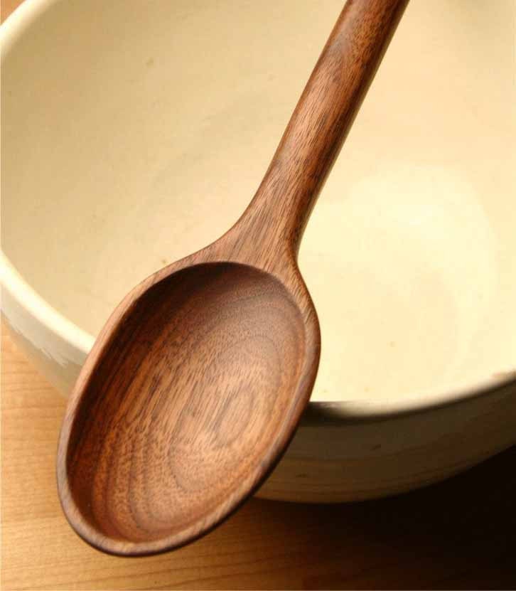 Heavy duty hand made wooden spoon for mixing - Image 9