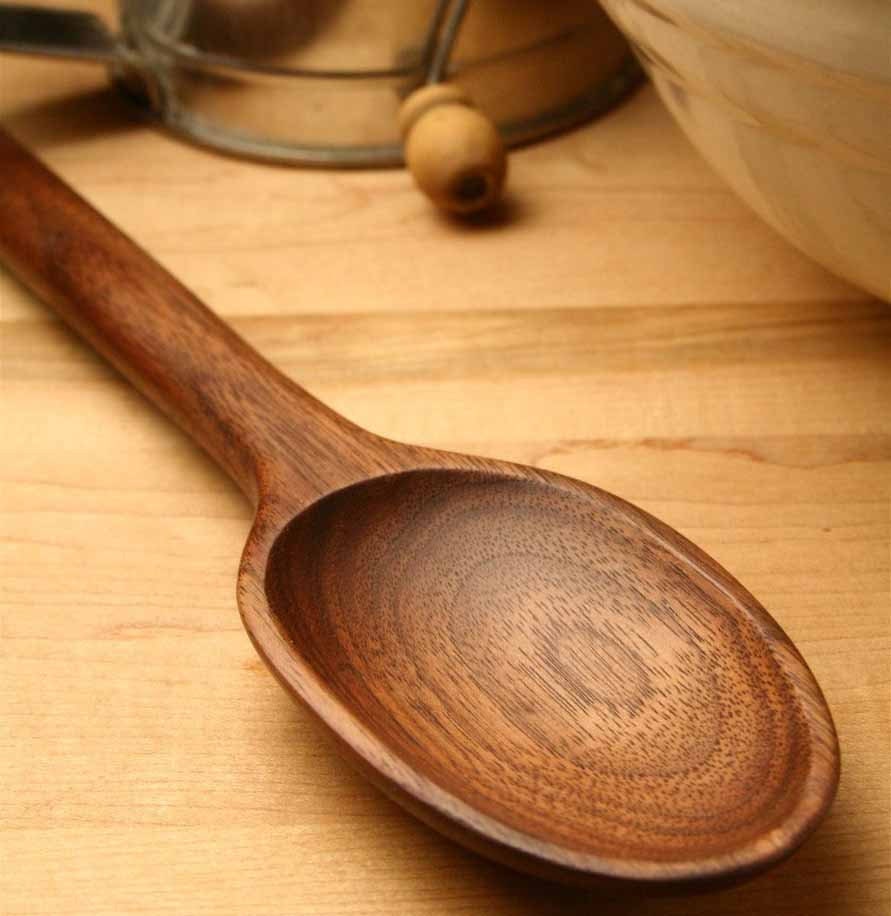 Heavy duty hand made wooden spoon for mixing - Image 10