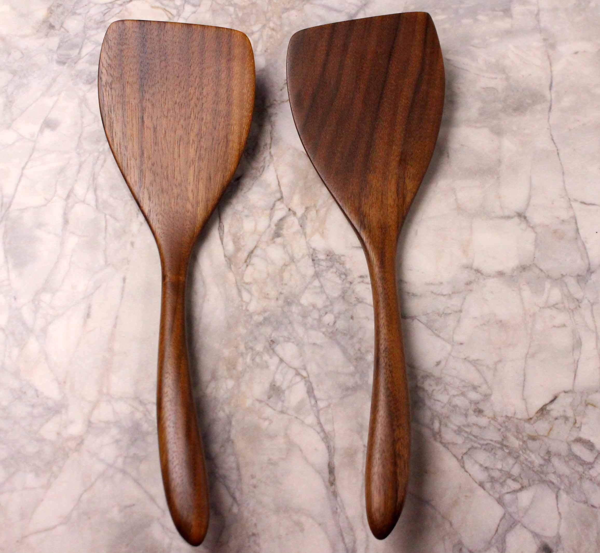 Handmade wooden spatula cooking utensil for turning and stirring - Image 4