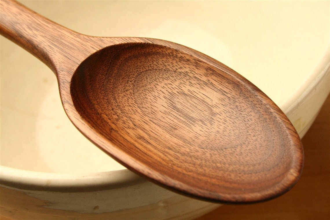 Heavy duty hand made wooden spoon for mixing - Image 7