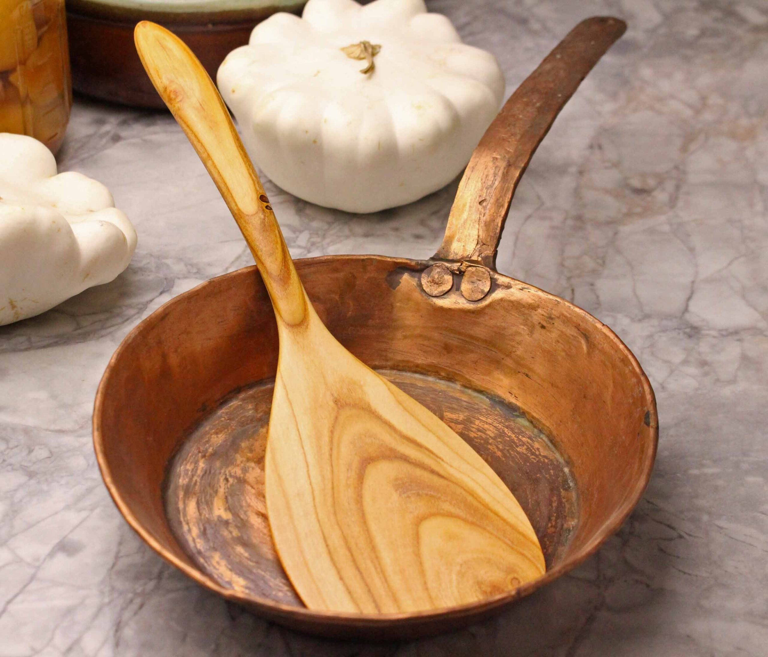 Handmade wooden spatula cooking utensil for turning and stirring - Image 10