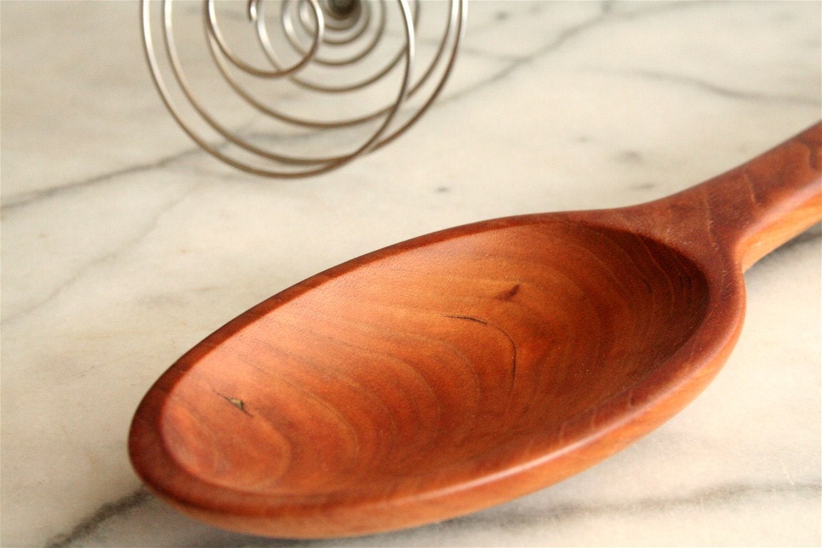 Heavy duty hand made wooden spoon for mixing - Image 3