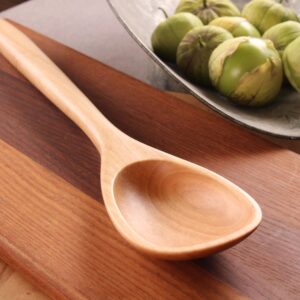 14 and 12 inch handmade wooden treenware spoon for all kinds of jobs in the kitchen