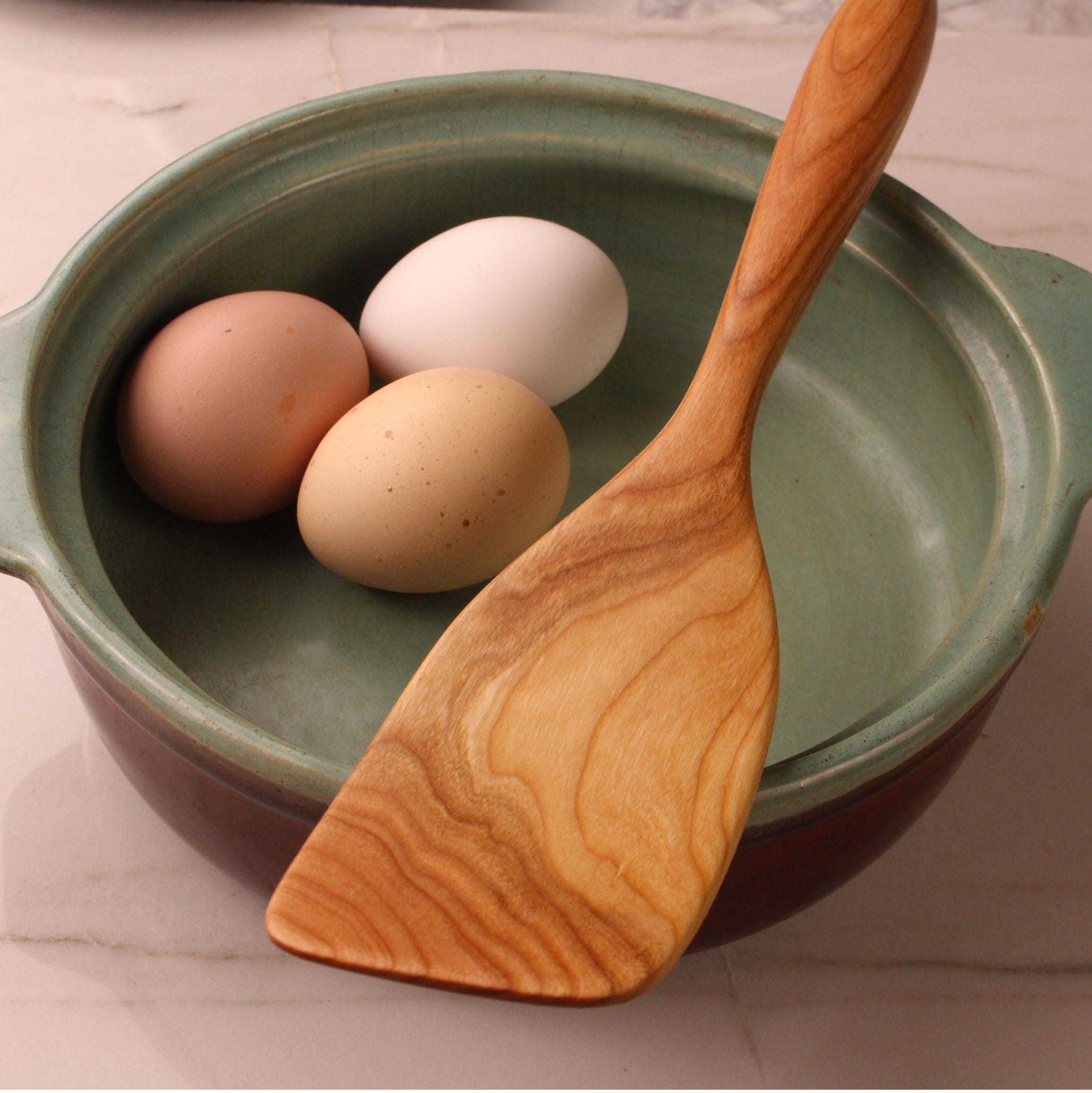 Handmade wooden stirring spatula carved from Walnut, Cherry, or Maple - Image 3