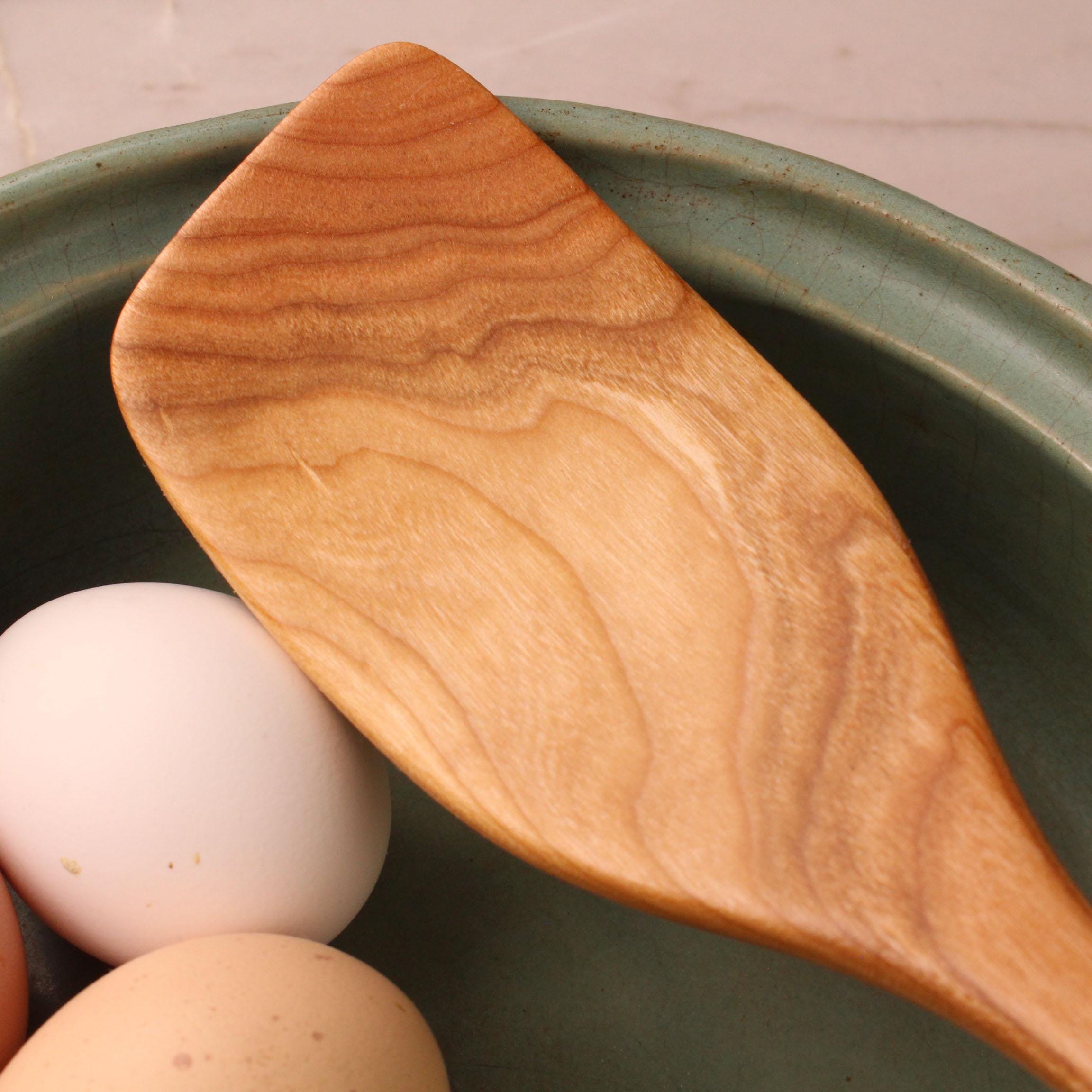 Handmade wooden stirring spatula carved from Walnut, Cherry, or Maple - Image 5