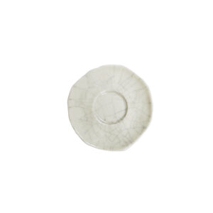 Quartz White Everyday Ceramic Tea Saucer