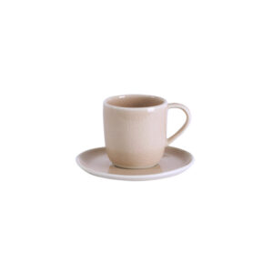 Ceramic Cup and Saucer Set - Tamarisk Green